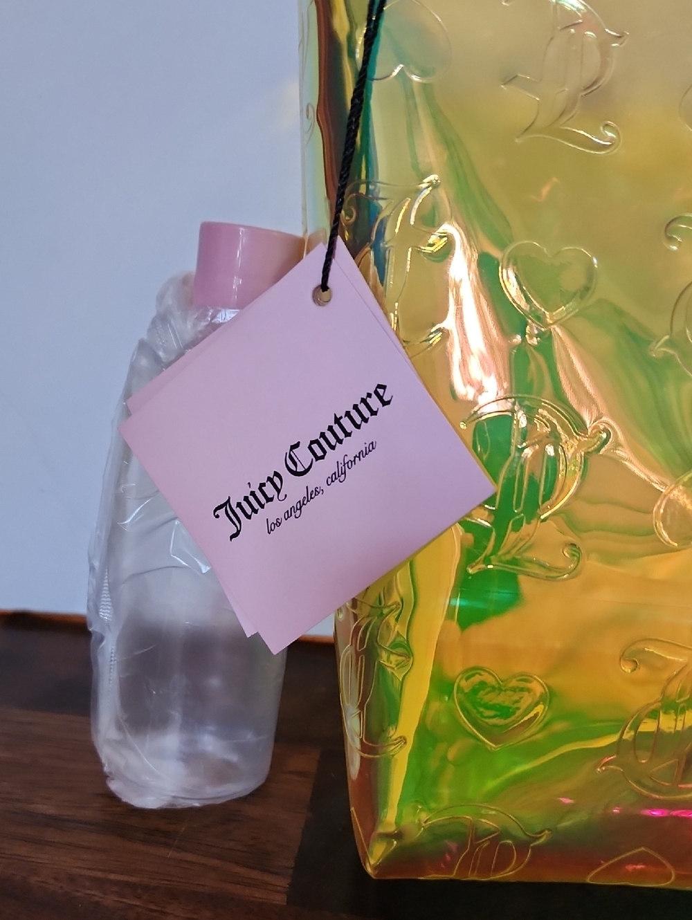 Juicy Couture Iridescent Green-Gold Holographic Pouch - Picture 2 of 7